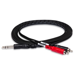 Hosa TRS202 2m 1/4 in TRS to Dual RCA Insert Cable