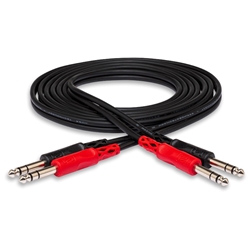 Hosa CSS202 Dual 1/4" TRS-1/4" TRS 2m Cable