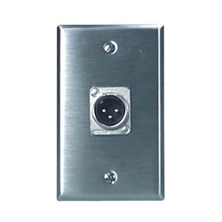 Rapcohorizon Single Gang XLR Wall Plate Male