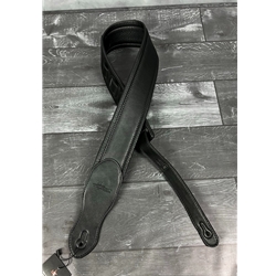 Union Station USA-50 Padded Faux Leather Guitar Strap Black