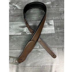 Union Station USA-50 Padded Brown Faux Leather Guitar Strap