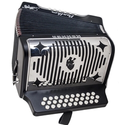 Hohner Panther Diatonic Accordion Black Key of FBbEb