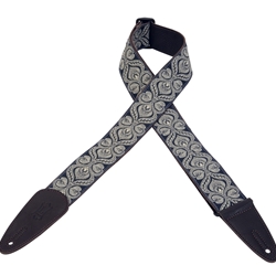 Levy 2" Jacquard Weave Guitar Strap With Garment Leather Backing