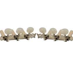 WD 3-On-A-Plate Classical Tuning Machines Nickel With Nickel Gear