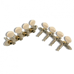 WD 4-On-A-Plate Elegant Mandolin Tuning Machines Nickel