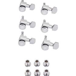 Fender Locking Stratocaster/Telecaster Staggered Tuning Machines (Polished Chrome) (6)