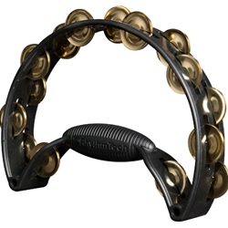 Rhythm Tech Pro Tambourine with Brass Jingles Black