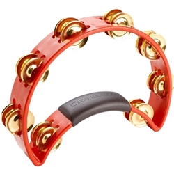 Rhythm Tech Standard Tambourine with Brass Jingles Red