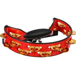 Rhythm Tech Pro Tambourine Red with Brass Jingles