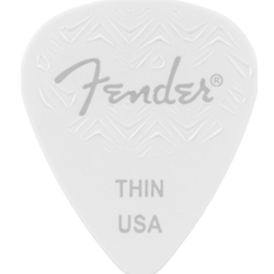 Fender Wavelength Celluloid Picks 351 Shape, White, Light 6 Pack
