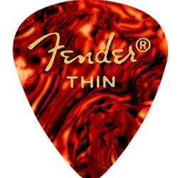 Fender Classic Celluloid Picks 351 Shape Thin 12 Pack