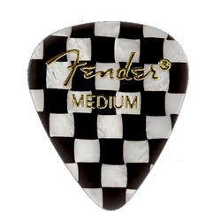 Fender Graphic Picks 351 Shape, Checker Medium 12 Pack