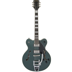 Gretch G2622T Streamliner Center Block Double Cut with Bigsby, Laurel Fingerboard, Broad'Tron BT-2S Pickups, Gunmetal Electric Guitar