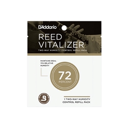 D'Addario Reed Vitalizer Humidity Control Single Refill Pack, 72% Humidity