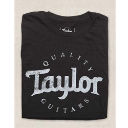 Taylor Basic Black Aged Logo T-Shirt -X Large