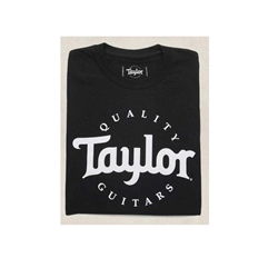 Taylor Basic Black Aged Logo T-Shirt -XX Large