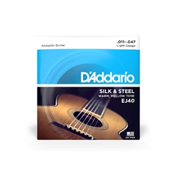 D'Addario EJ-40 Silk & Steel Regular Light Set 11-47