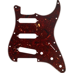 Fender Pickguard, Stratocaster S/S/S, 11-Hole Mount, Tortoise Shell, 4-Ply