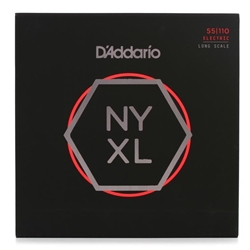 D'Addario NYXL55110 Nickel Wound Bass Guitar Strings Heavy 55-110 Long Scale