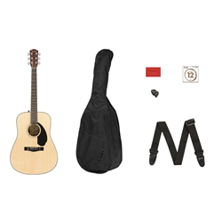 Fender CD-60S Dreadnought Pack V2 Natural Acoustic Guitar