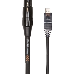 Roland 10ft / 3M Interconnect Cable, XLR (F) USB, black PVC
