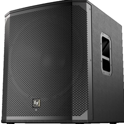 Electro Voice Powered 18" Subwoofer Bluetooth Control QwickSmart DSP