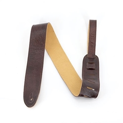 Martin Italian Leather, Suede Back, Brown Guitar Strap