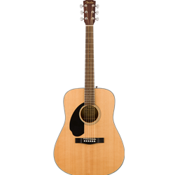 Fender CD-60S Left Hand Dreadnought Acoustic Guitar Natural