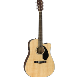 Fender CD-60SCE Dreadnought Natural Acoustic Electric Guitar