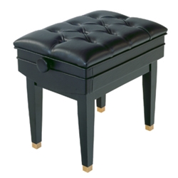 Schaff 4990H Polished Ebony Spade Leg Artist Bench
