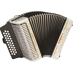 Hohner Corona II GCF Accordion White lacquered