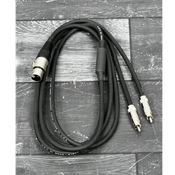 RapcoHorizon 6' Female XLR to Two RCA Male Cable