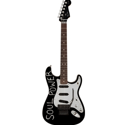Fender Tom Morello Stratocaster, Rosewood Fingerboard, Black Electric Guitar