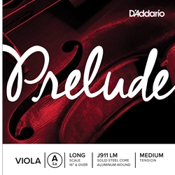 D'Addario Prelude Viola Single A String, Long Scale, Medium Tension