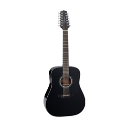 Takamine GD30CE-12 12-String Acoustic Electric Guitar Black
