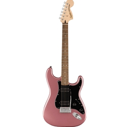 Squier Affinity Series Stratocaster HH, Laurel Fingerboard, Black Pickguard, Burgundy Mist Electric Guitar