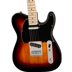 Squier Affinity Series Telecaster, Maple Fingerboard, Black Pickguard, 3-Color Sunburst Electric Guitar