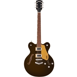 Gretch G5622 Electromatic Center Block Double Cut with V Stoptail, Laurel Fingerboard, Black Gold Electric Guitar