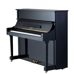 A. Geyer 48" Studio GU-123 Polished Ebony Acoustic Piano