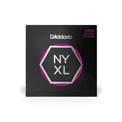 D'Addario NYXL0980 Premium Nickel Plated Electric Guitar 8-String Electric Guitar 9-80