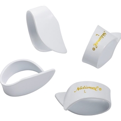 National Thumb Picks White Celluloid, Large, 4 Pack