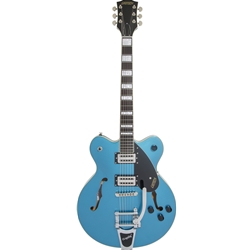 Gretch G2622T Streamliner Center Block Double Cut with Bigsby, Laurel Fingerboard, Broad'Tron B 2S Pickups, Riviera Blue Electric Guitar