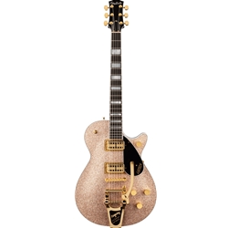Gretch G6229TG Limited Edition Players Edition Sparkle Jet BT with Bigsby and Gold Hardware, Ebony Fingerboard, Champagne Sparkle Electric Guitar