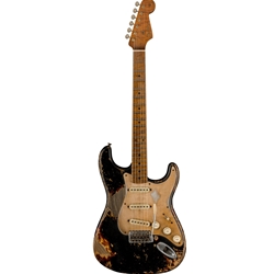 Fender Custom Shop '50s Stratocaster Heavy Relic Masterbuilt by Vincent Van Trigt Black Over Violin Burst Electric Guitar