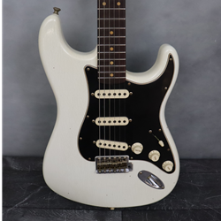 Fender Custom Shop Postmodern Stratocaster RW Journeyman Relic Aged Olympic White Electric Guitar