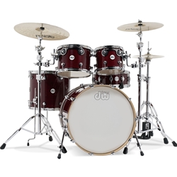 DW Design Series 5pc Shell Pack Lacquer Cherry Stain