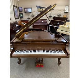 Steinway Model- L Grand Piano Louis XV 5'10" French Walnut Satin  Vintage