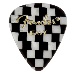 Fender Graphic Picks 351 Shape, Checker Heavy 12 Pack