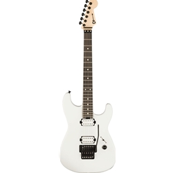 Charvel Jim Root Signature Pro-Mod San Dimas Style 1 HH FR E, Ebony Fingerboard, Satin White Electric Guitar