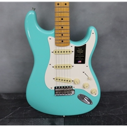 Fender American Vintage II 1957 Stratocaster, Maple Fingerboard, Sea Foam Green Electric Guitar